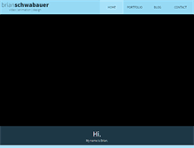 Tablet Screenshot of brianschwabauer.com